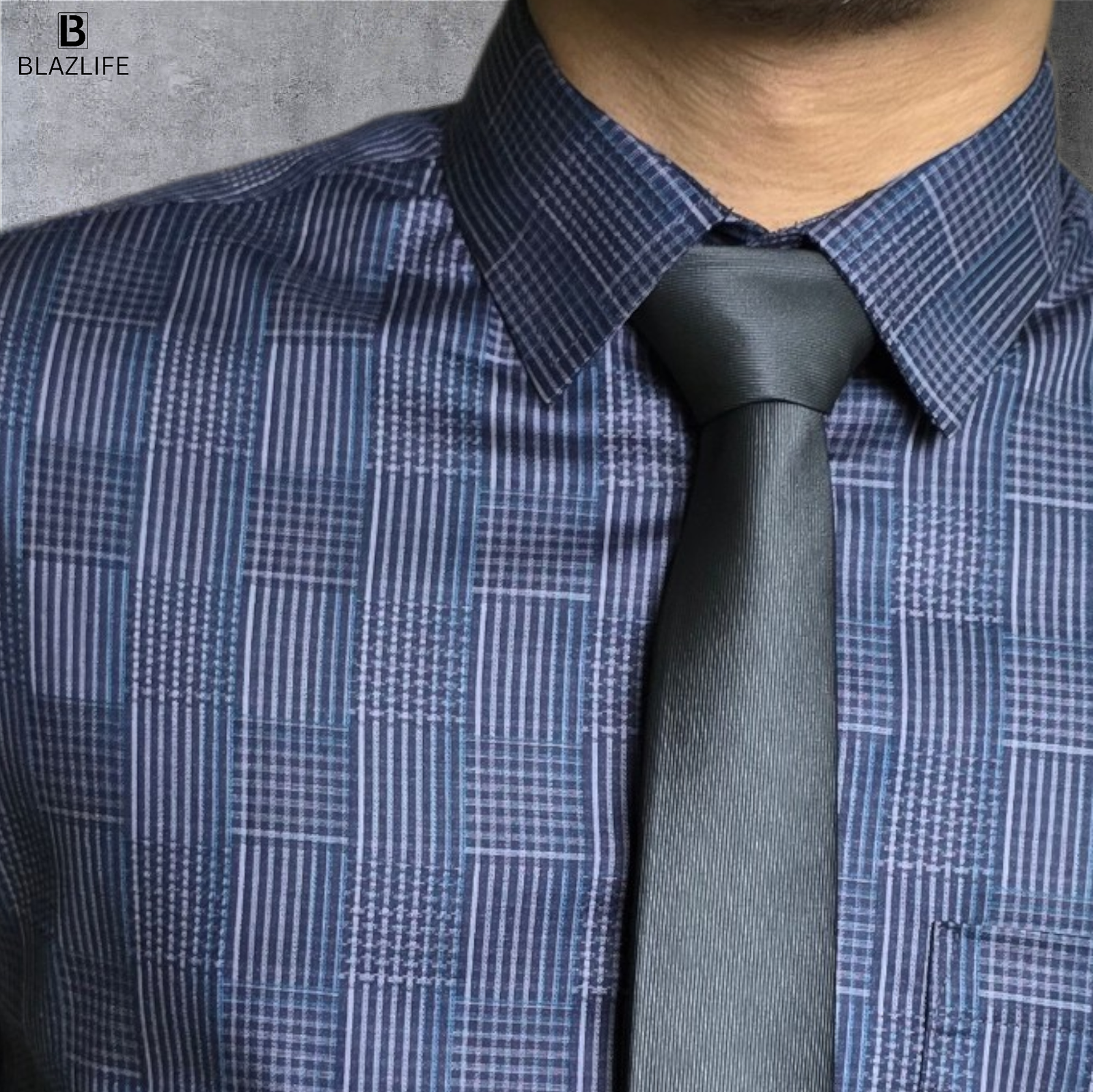 blazlife executive navy blue formal shirt for men blazlife executive navy blue formal shirt for men