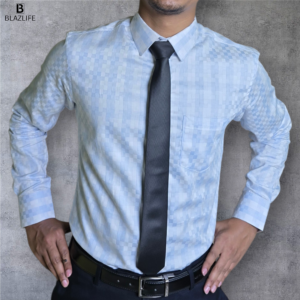 blazlife premium sky blue formal shirt