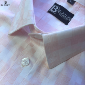 blazlife premium light orange formal shirt