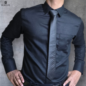 blazlife executive black formal shirt for men